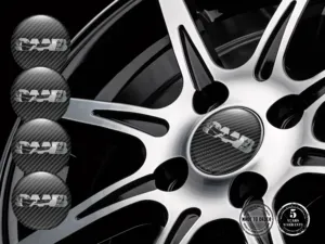 Saab Emblema Cupola Logo Adesivi Cerchio Alta Qualità